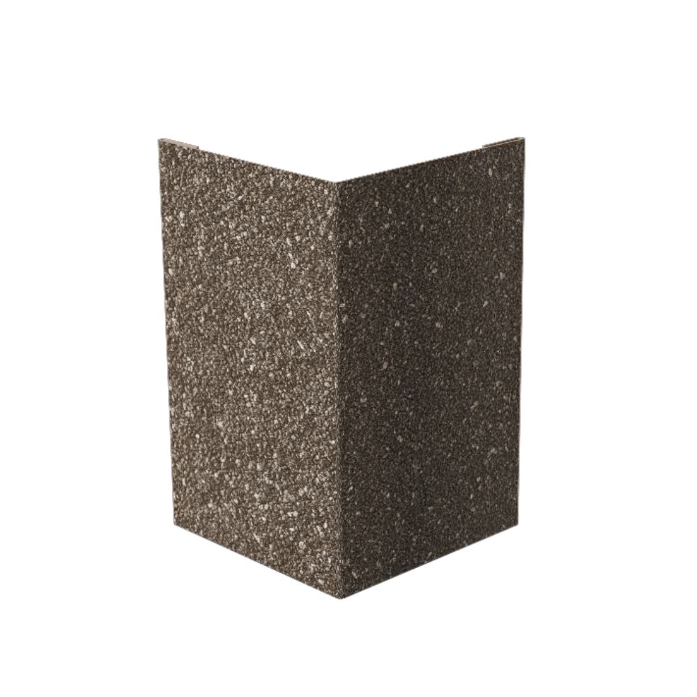 Угол внешний металлический Docke 1250х50х50 мм с базальтовой посыпкой цвета Бежевый