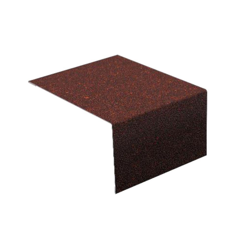 Наличник металлический Docke 1250х100х50 мм с базальтовой посыпкой для фасада цвета Красный