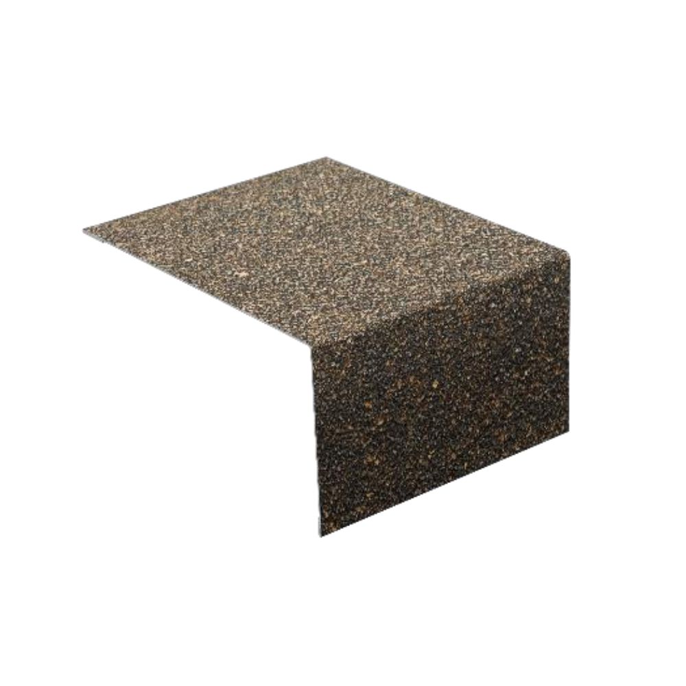 Наличник металлический Docke 1250х100х50 мм с базальтовой посыпкой для фасада цвета Вагаси