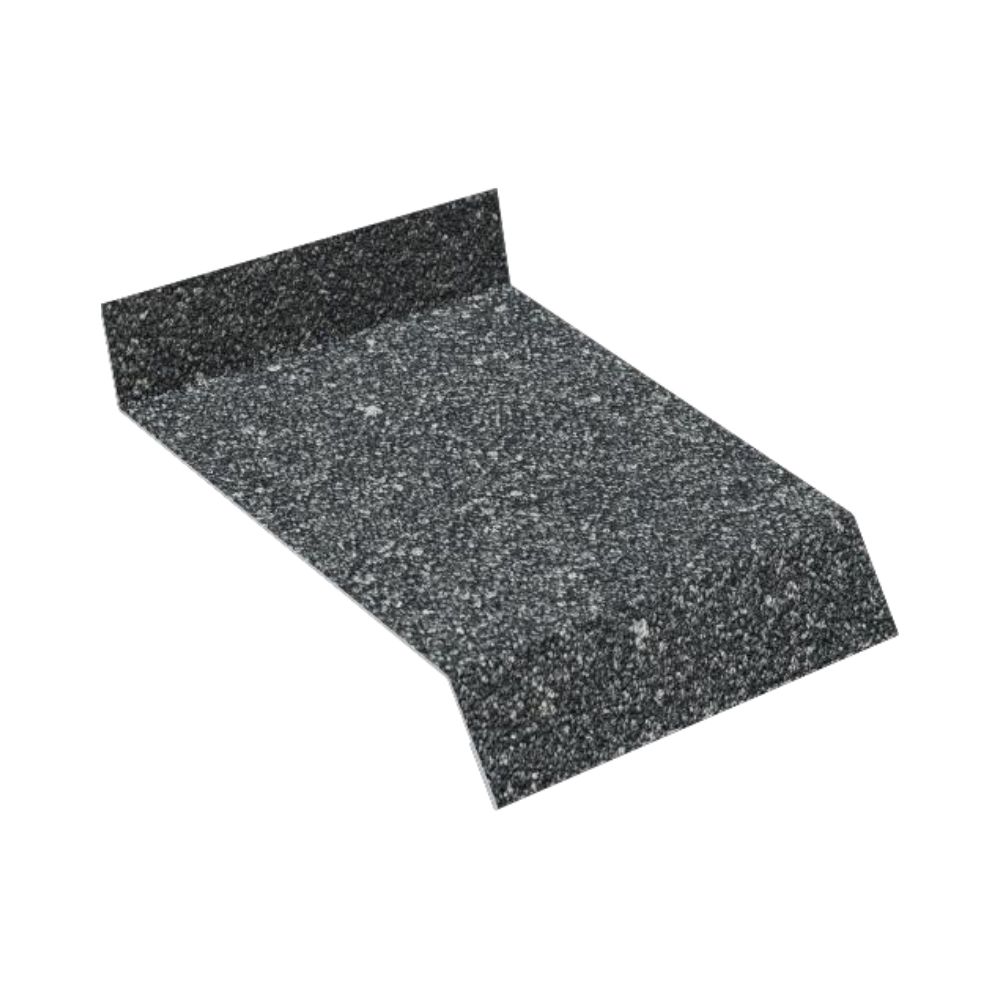 Отлив металлический Docke 1250х85х20х17 мм с базальтовой посыпкой цвета Халва