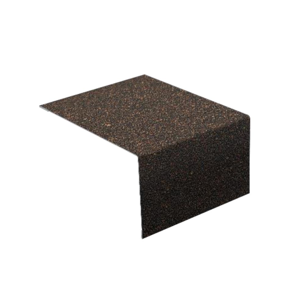 Наличник металлический Docke 1250х100х50 мм с базальтовой посыпкой для фасада цвета Коричневый