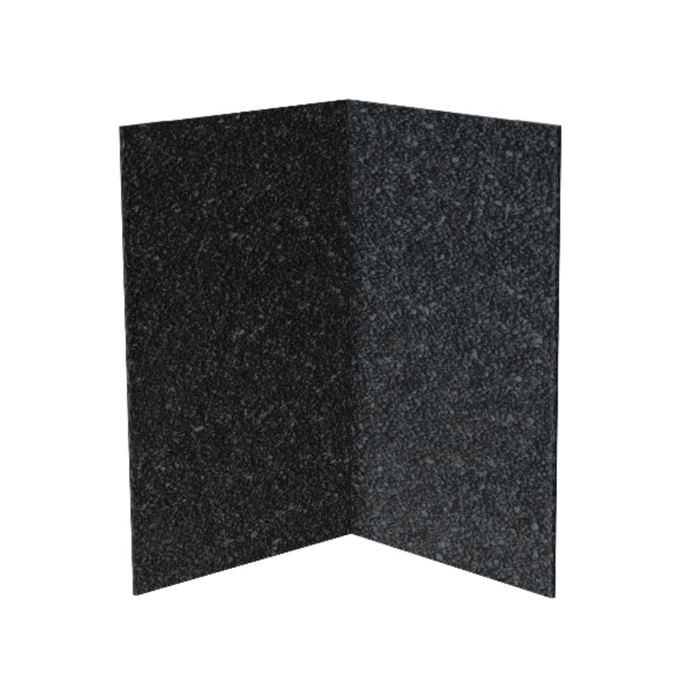 Угол внутренний металлический Docke 1250х50х50 мм с базальтовой посыпкой цвета Серый