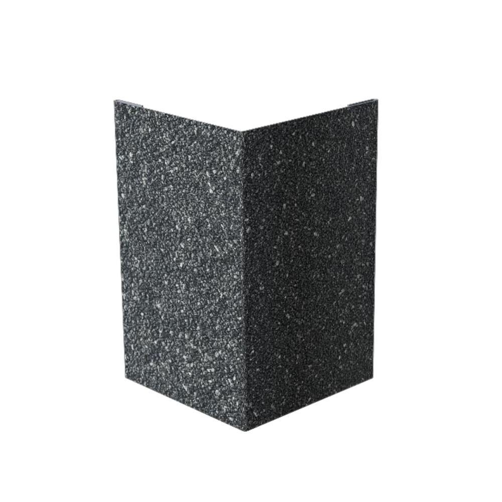 Угол внешний металлический Docke 1250х50х50 мм с базальтовой посыпкой цвета Халва