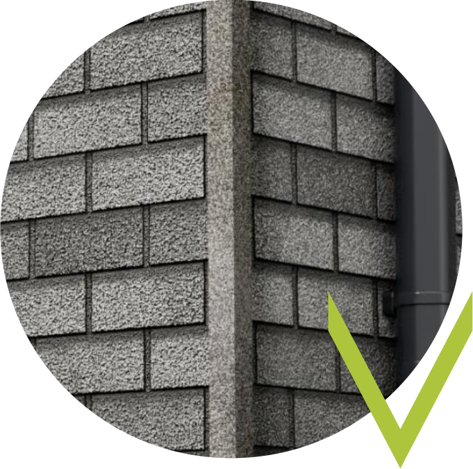 Угол из металлической планки с посыпкой Docke