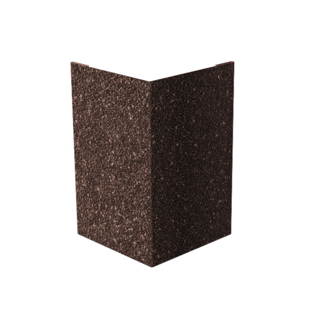 Угол внешний металлический Docke 1250х50х50 мм с базальтовой посыпкой цвета Рубиновый