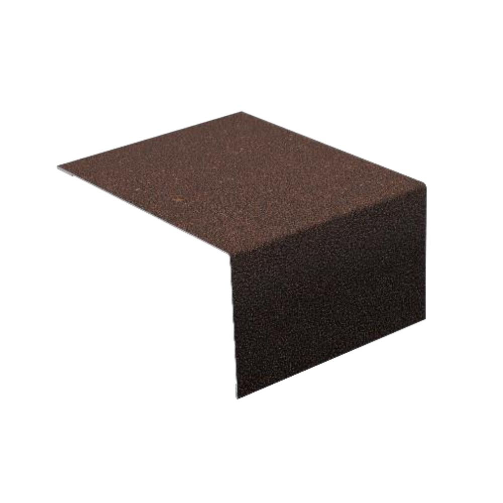 Наличник металлический Docke 1250х100х50 мм с базальтовой посыпкой для фасада Рубиновый