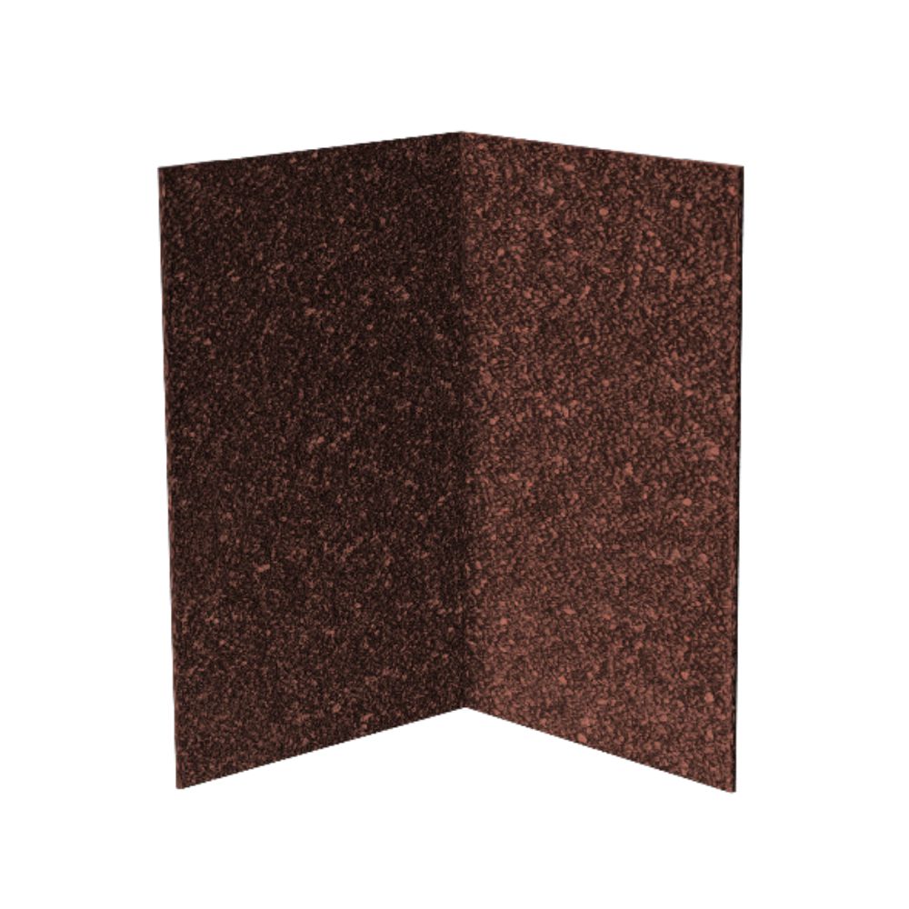 Угол внутренний металлический Docke 1250х50х50 мм с базальтовой посыпкой цвета Красный