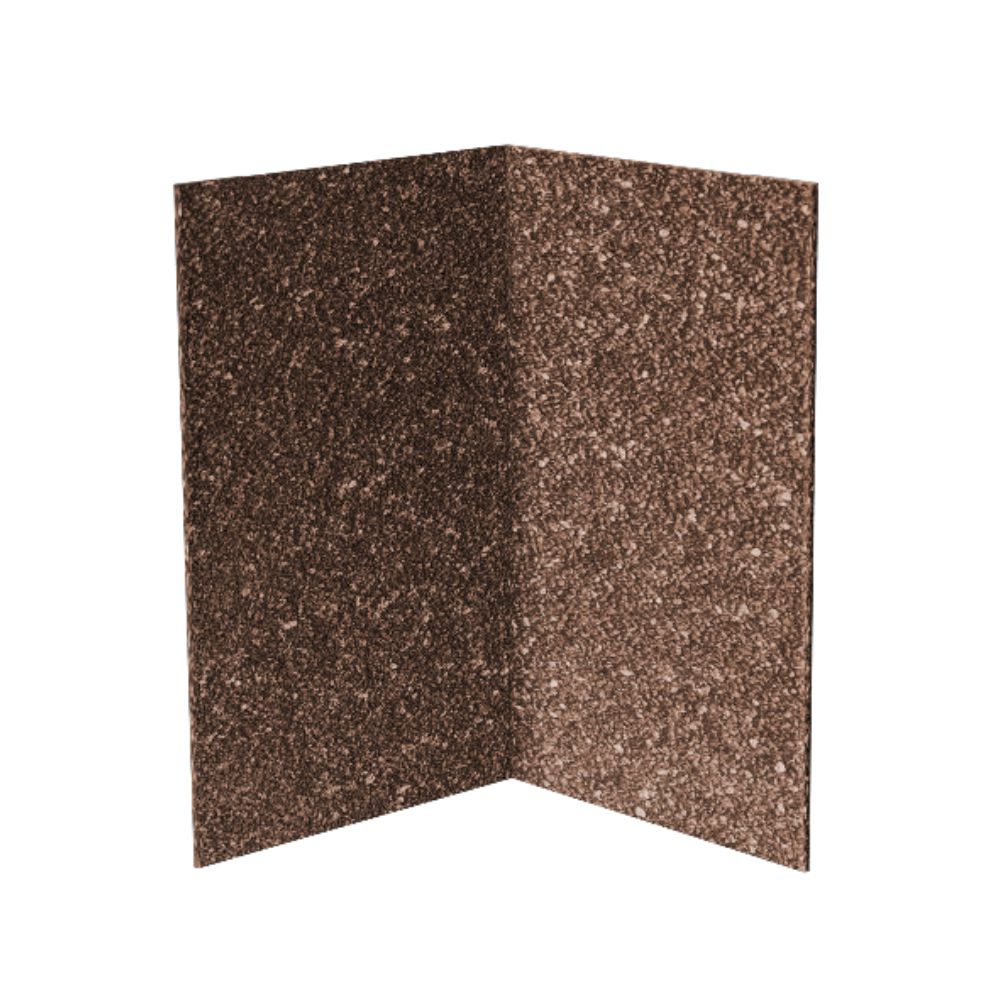 Угол внутренний металлический Docke 1250х50х50 мм с базальтовой посыпкой цвета Песчаный