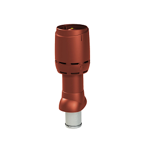 Вентиляционная труба Vilpe FLOW 125/160ИЗ/500 с колпаком (вытяжка)  — красный 350048
