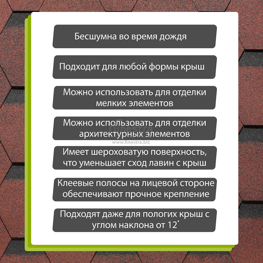 Гибкая черепица Docke PIE PREMIUM Шеффилд 3м2/уп