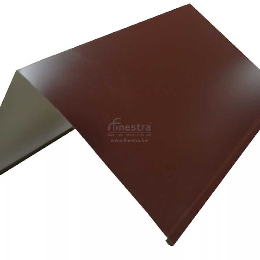 Карниз металлический 2500х0.5мм Ф1 шоколадно-коричневый
