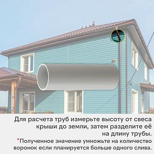 Docke ПРЕМИУМ Труба водосточная 1000мм  — Пломбир