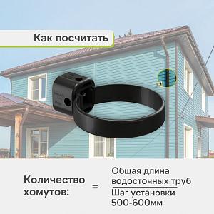Docke ЛЮКС Хомут универсальный  — Карбон