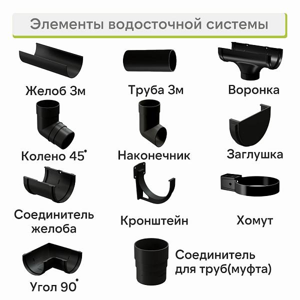 Docke ПРЕМИУМ Колено 45 Карбон