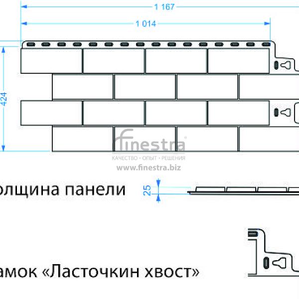 Панель Docke STANDARD ДЮФУР 1167х449мм