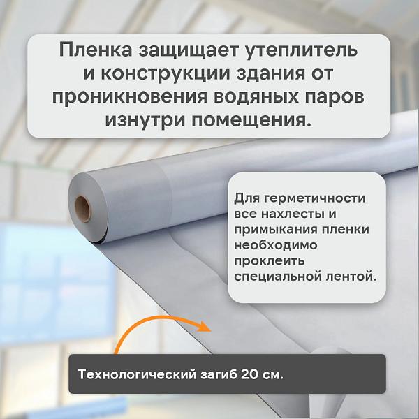 Ondutiss PRO Frame House пароизоляция для каркасных домов 96м2