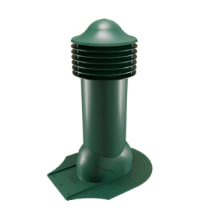 Купить Труба вентиляционная Viotto для мягкой кровли при монтаже (утепленная, d125 мм, h650 мм) RAL 6005 Зеленый мох в Иркутске