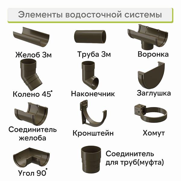 Docke ПРЕМИУМ Колено 45 Каштан