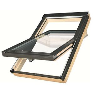 Купить Мансардное окно Fakro FTT U8 Thermo с трехкамерным стеклопакетом в комплекте с EHV-AT Thermo и XDK Тип 06 78x118см в Иркутске