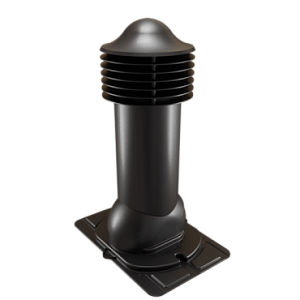 Купить Труба вентиляционная Viotto с универсальным проходным элементом (утепленная, d110 мм, h550 мм) RAL 9005 Черный в Иркутске