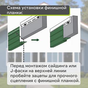 Docke Финишный профиль 3000мм  — Графит
