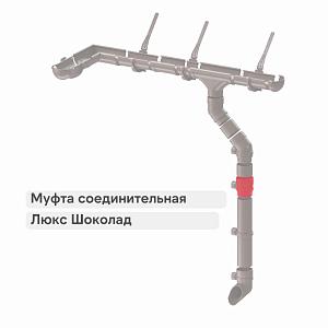 Docke ЛЮКС Муфта соединительная  — Шоколад