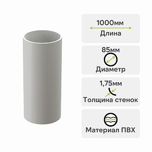 Docke ПРЕМИУМ Труба водосточная 1000мм  — Пломбир