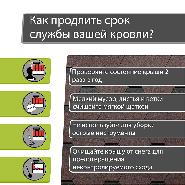 Гибкая черепица Docke PIE PREMIUM Кёльн 3м2/уп