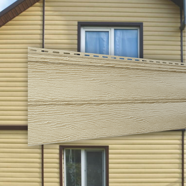 Виниловый сайдинг Ю-Пласт Timberblock Дуб 3050х230мм 0.702м2  Золотой